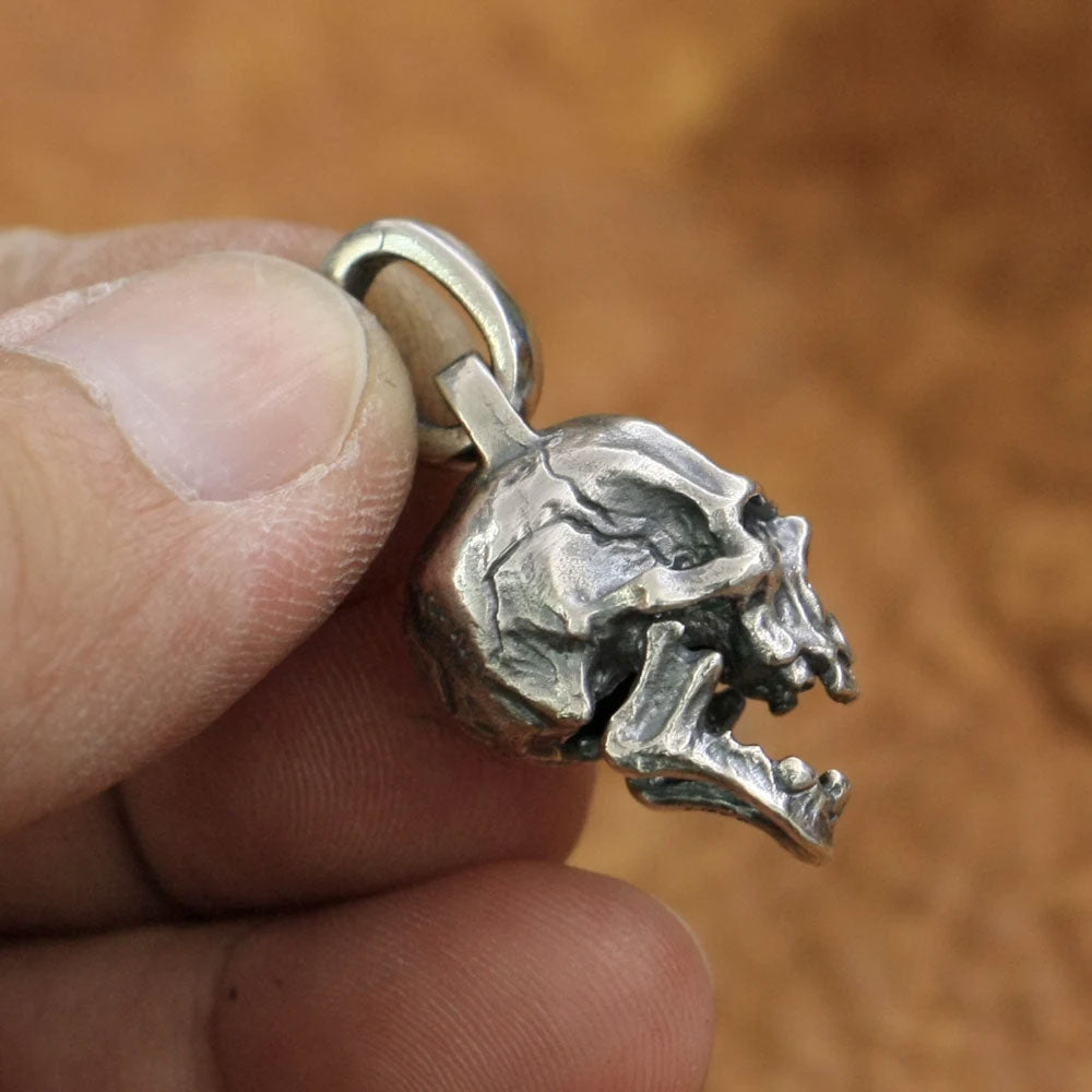 Small Skull Pendant – 925 Sterling Silver Punk Charm for Men and Women. Unique Badass birthday gifts. Unique Badass Biker Christmas gifts for badasses. Badass skull accessories. Unique Valentine gifts for him. Unique Anniversary gift for him. Unique Anniversary gift for my badass husband. Unique Badass Birthday gift for my badass boyfriend. Badass Birthday gift for my badass husband. Badass gift for bikers.