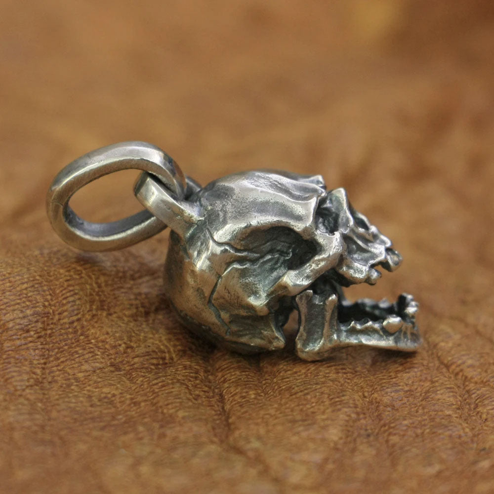 Small Skull Pendant – 925 Sterling Silver Punk Charm for Men and Women. Unique Badass birthday gifts. Unique Badass Biker Christmas gifts for badasses. Badass skull accessories. Unique Valentine gifts for him. Unique Anniversary gift for him. Unique Anniversary gift for my badass husband. Unique Badass Birthday gift for my badass boyfriend. Badass Birthday gift for my badass husband. Badass gift for bikers.