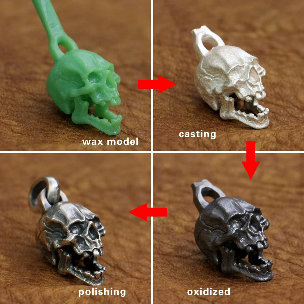 Small Skull Pendant – 925 Sterling Silver Punk Charm for Men and Women. Unique Badass birthday gifts. Unique Badass Biker Christmas gifts for badasses. Badass skull accessories. Unique Valentine gifts for him. Unique Anniversary gift for him. Unique Anniversary gift for my badass husband. Unique Badass Birthday gift for my badass boyfriend. Badass Birthday gift for my badass husband. Badass gift for bikers.