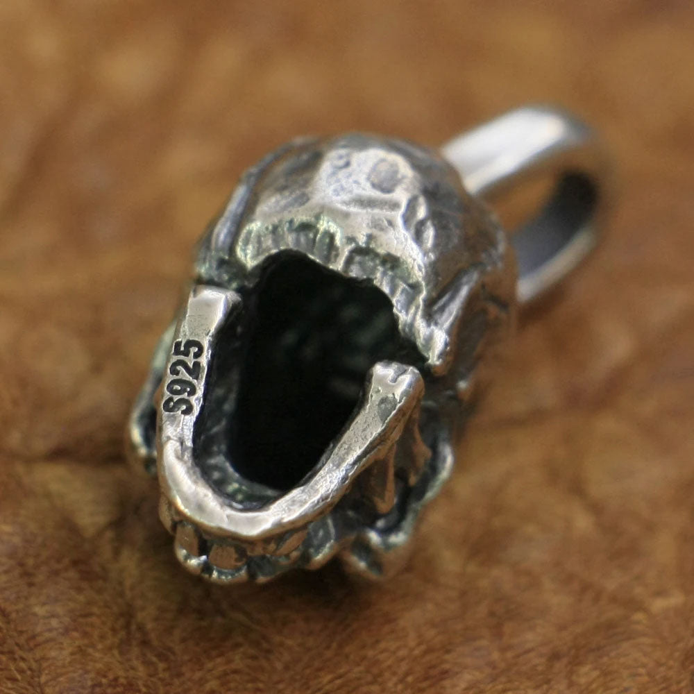 Small Skull Pendant – 925 Sterling Silver Punk Charm for Men and Women. Unique Badass birthday gifts. Unique Badass Biker Christmas gifts for badasses. Badass skull accessories. Unique Valentine gifts for him. Unique Anniversary gift for him. Unique Anniversary gift for my badass husband. Unique Badass Birthday gift for my badass boyfriend. Badass Birthday gift for my badass husband. Badass gift for bikers.