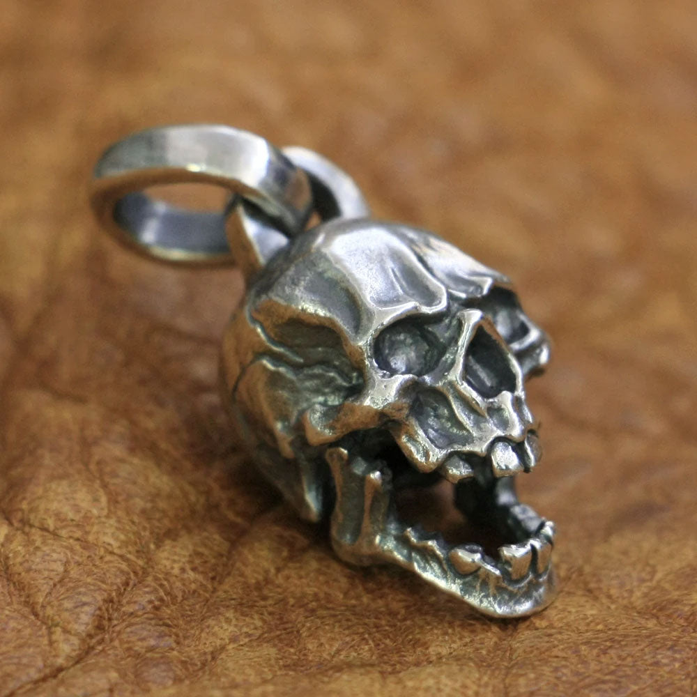 Small Skull Pendant – 925 Sterling Silver Punk Charm for Men and Women. Unique Badass birthday gifts. Unique Badass Biker Christmas gifts for badasses. Badass skull accessories. Unique Valentine gifts for him. Unique Anniversary gift for him. Unique Anniversary gift for my badass husband. Unique Badass Birthday gift for my badass boyfriend. Badass Birthday gift for my badass husband. Badass gift for bikers.