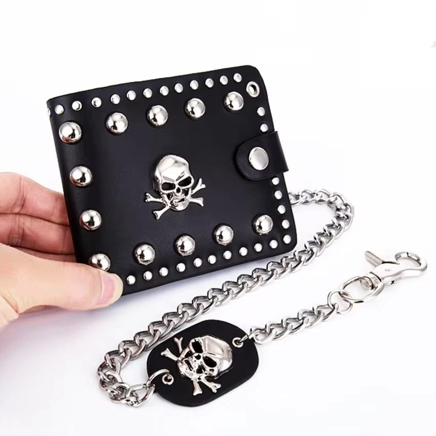 Vintage Design Hard Rock Skull Wallet. Unique Badass gifts for badass. Unique Badass birthday gifts. Unique Badass Biker Christmas gifts for badasses. Badass skull accessories. Unique Valentine gifts for him. Unique Anniversary gift for him. Unique Anniversary gift for my badass husband. Unique Badass Birthday gift for my badass boyfriend. Badass Birthday gift for my badass husband. Badass gift for bikers.