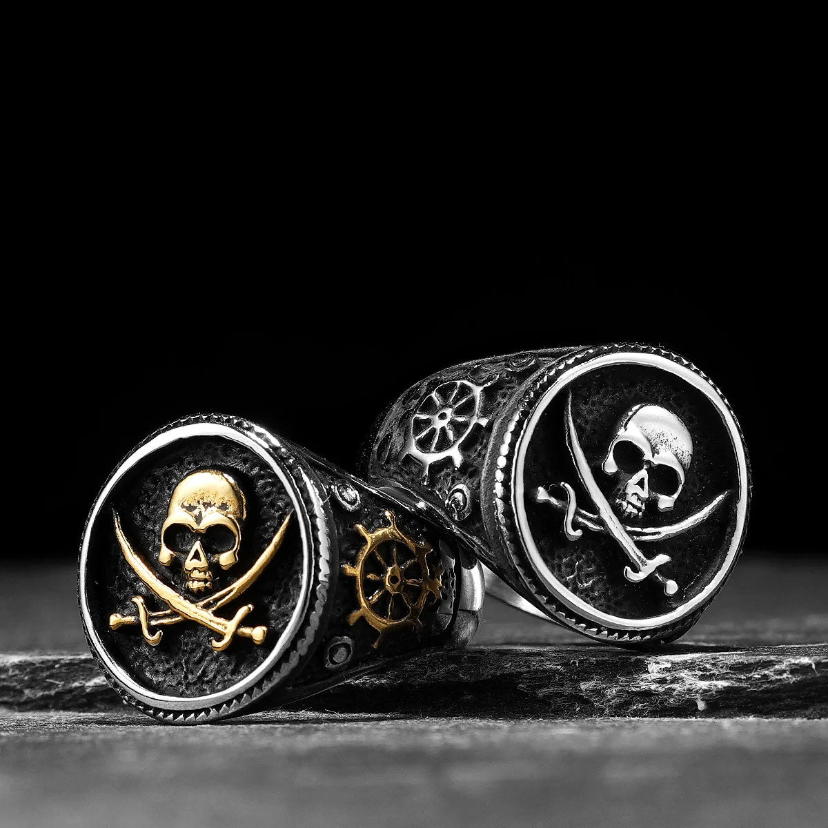 Pirate Skull with Crossing Swords Ring. Skull rings for men. Badass gifts for badass. Badass birthday gifts. Badass Christmas gifts for badasses. Badass skull accessories. Valentine gifts for him. Anniversary gift for him. Anniversary gift for my badass husband. Badass Birthday gift for my badass boyfriend. Badass Birthday gift for my badass husband. Pirate skull rings.