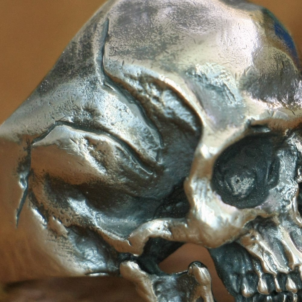 Handcrafted 925 Sterling Silver High Detailed Skull Rings. Unique Badass birthday gifts. Unique Badass Biker Christmas gifts for badasses. Badass skull accessories. Unique Valentine gifts for him. Unique Anniversary gift for him. Unique Anniversary gift for my badass husband. Unique Badass Birthday gift for my badass boyfriend. Badass Birthday gift for my badass husband. Badass gift for bikers.