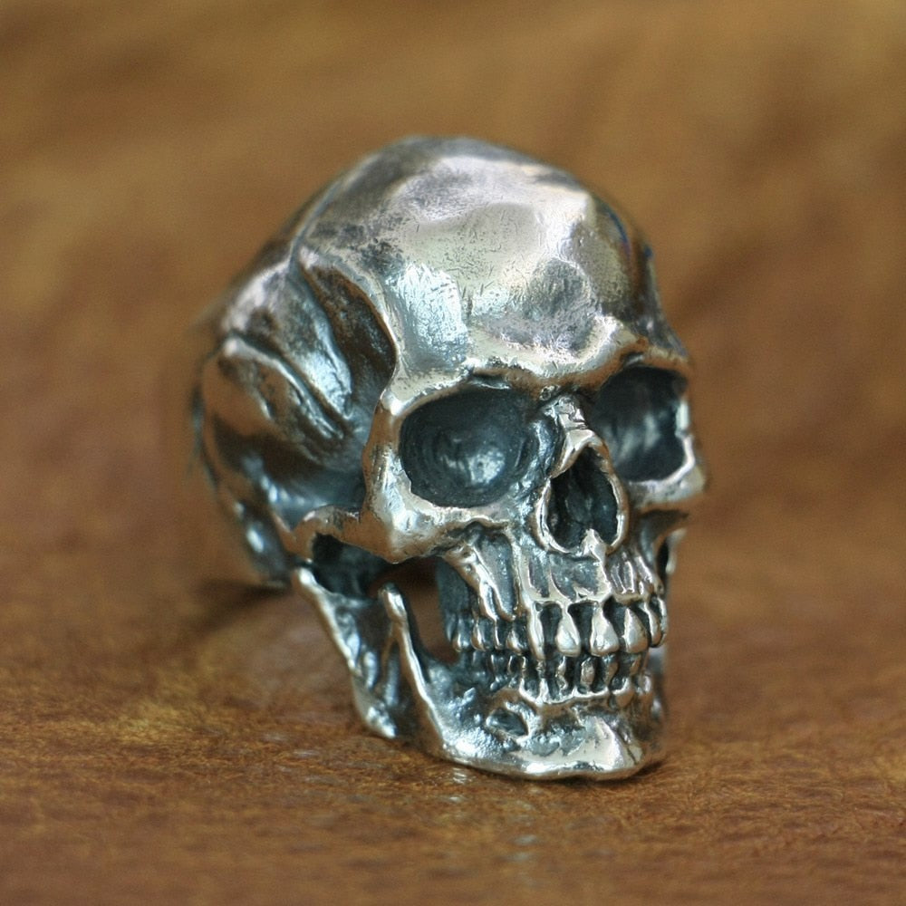 Handcrafted 925 Sterling Silver High Detailed Skull Rings. Unique Badass birthday gifts. Unique Badass Biker Christmas gifts for badasses. Badass skull accessories. Unique Valentine gifts for him. Unique Anniversary gift for him. Unique Anniversary gift for my badass husband. Unique Badass Birthday gift for my badass boyfriend. Badass Birthday gift for my badass husband. Badass gift for bikers.