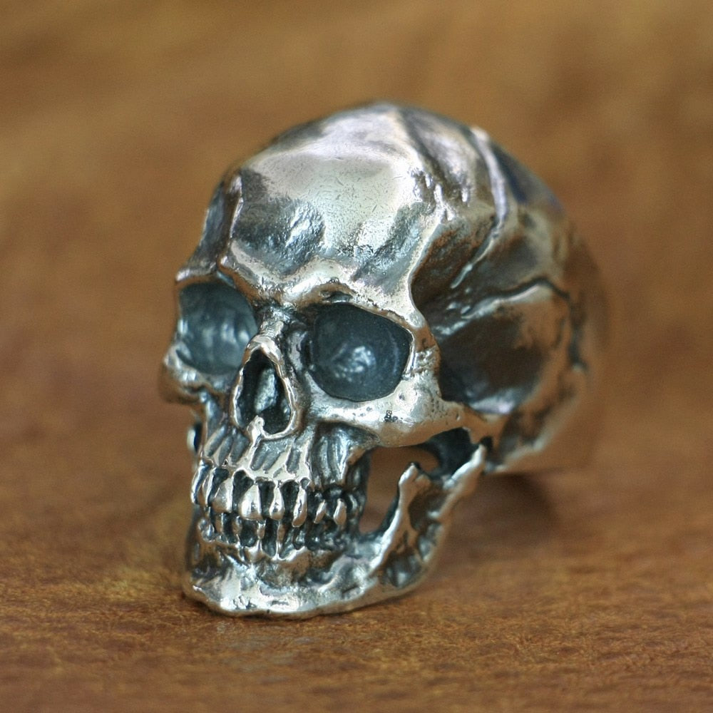Handcrafted 925 Sterling Silver High Detailed Skull Rings. Unique Badass birthday gifts. Unique Badass Biker Christmas gifts for badasses. Badass skull accessories. Unique Valentine gifts for him. Unique Anniversary gift for him. Unique Anniversary gift for my badass husband. Unique Badass Birthday gift for my badass boyfriend. Badass Birthday gift for my badass husband. Badass gift for bikers.