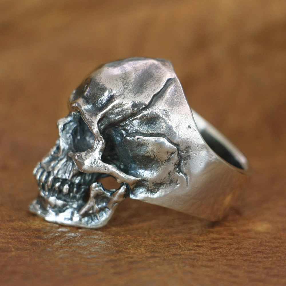 Handcrafted 925 Sterling Silver High Detailed Skull Rings. Unique Badass birthday gifts. Unique Badass Biker Christmas gifts for badasses. Badass skull accessories. Unique Valentine gifts for him. Unique Anniversary gift for him. Unique Anniversary gift for my badass husband. Unique Badass Birthday gift for my badass boyfriend. Badass Birthday gift for my badass husband. Badass gift for bikers.