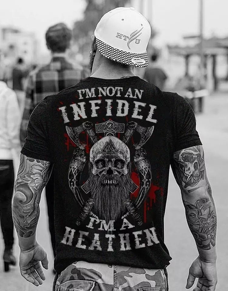 Im Not an Infidel Men Skull T-shirt
