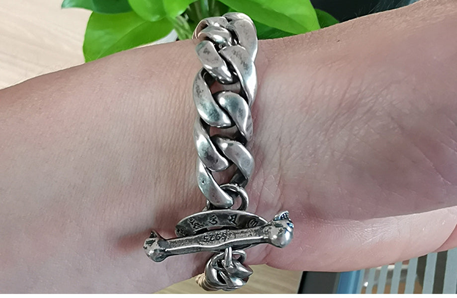 Biker on sale id bracelet