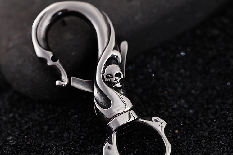 High Quality Stainless Steel Skull Keychains