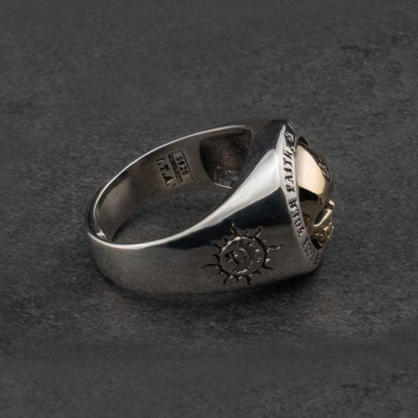 Resizeable Vintage Punk Sterling Silver Skull Rings. Badass skull accessories. Unique Valentine gifts for him. Unique Anniversary gift for him. Unique Anniversary gift for my badass husband. Unique Badass Birthday gift for my badass boyfriend. Badass Birthday gift for my badass husband. Badass gift for bikers.