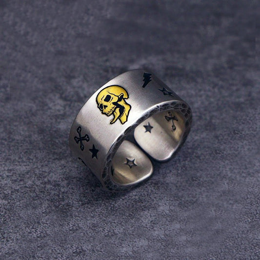 Charm Skull Ring for Women - Boho Knuckle Party Ring, Gothic Punk Jewelry Gift 2023. Skull ring for women. Badass skull jewelry. Badass skull accessories. Skull ring for women.