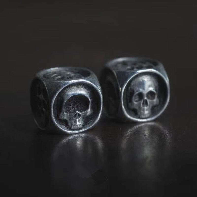 925 Sterling Silver Top-notch Skull Accessories Die or Dices. Badass skull accessories. Badass skull accessory. badass skull accessory collection. Badass gifts for badass.