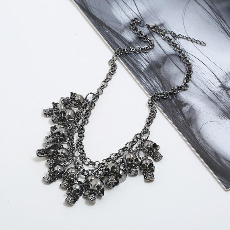 Vintage Multilayers Skull Necklaces