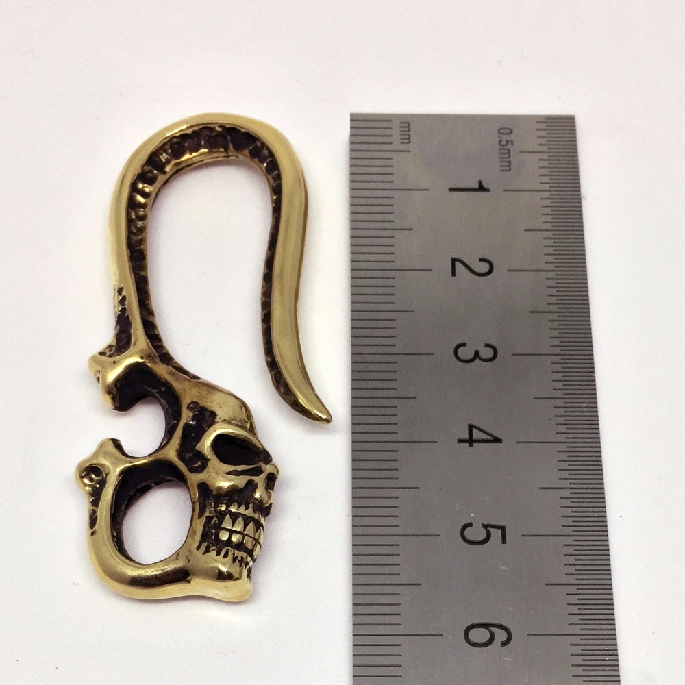 Punk Solid Brass Skull Wallet Chain