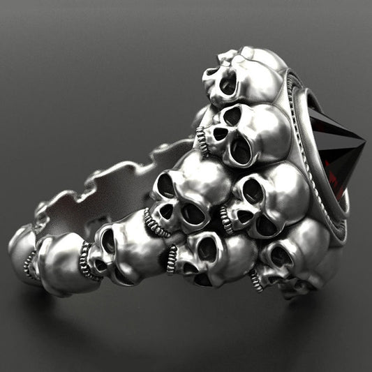 Women Gothic Vintage Skulls CZ Ring. Badass gifts for badass. Badass birthday gifts. Badass Christmas gifts for badasses. Badass skull accessories. Valentine gifts for her. Anniversary gift for her. Anniversary gift for my badass wife. Badass Birthday gift for my badass girlfriend. Badass Birthday gift for my badass wife. Badass gift for gothic lady.