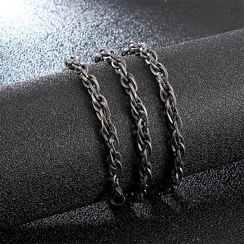 Stainless Steel Brushed Matte Box Link Chains