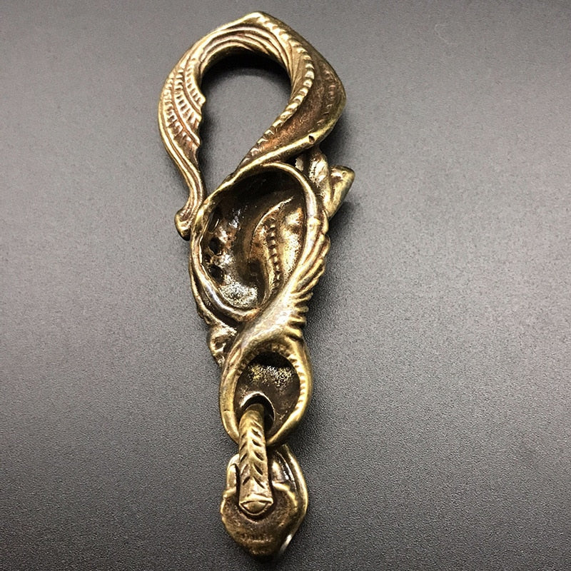 Pure Brass Mermaid Skull Hook