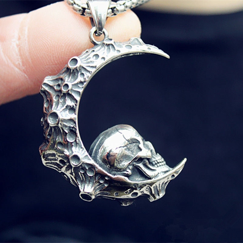 Skill in the Moon Pendant Necklace