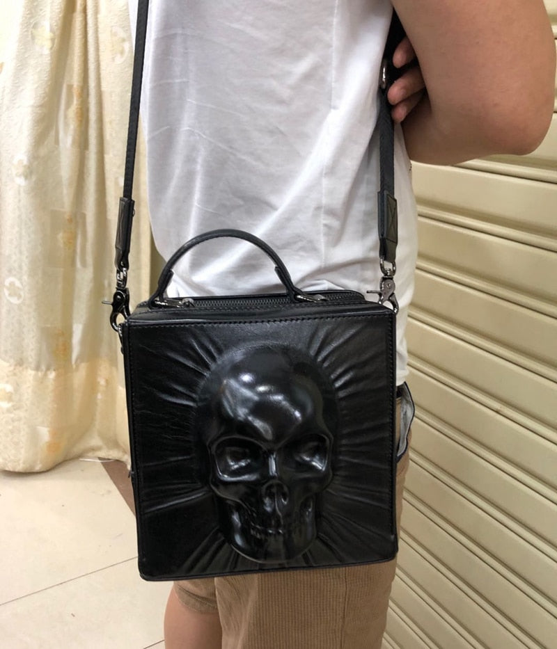 Unisex 3D Skull Handbag