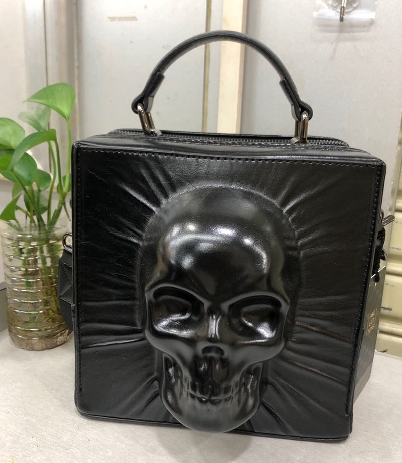 Unisex 3D Skull Handbag