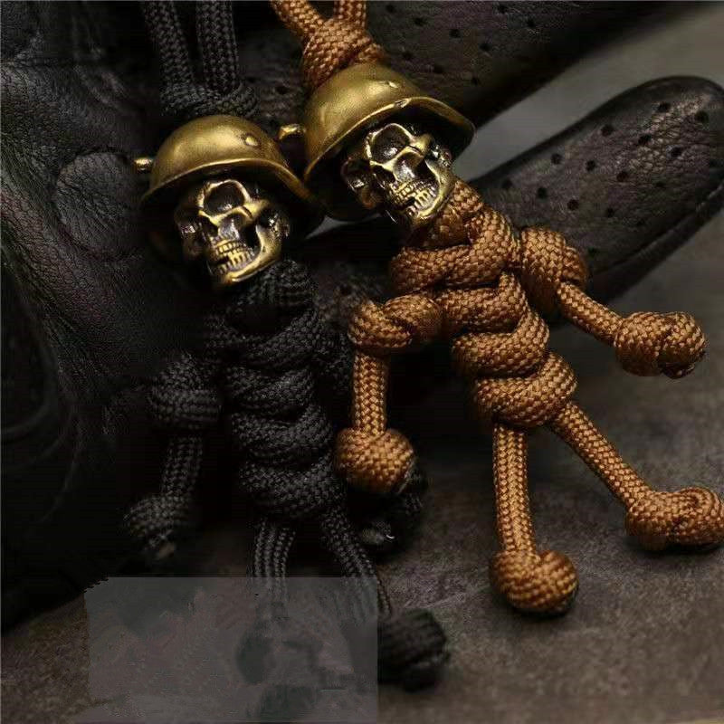 Handmade Braided Rope Skull Paracord
