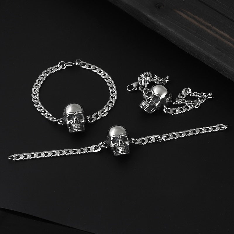 Gothic Death Messenger Skull Bracelet