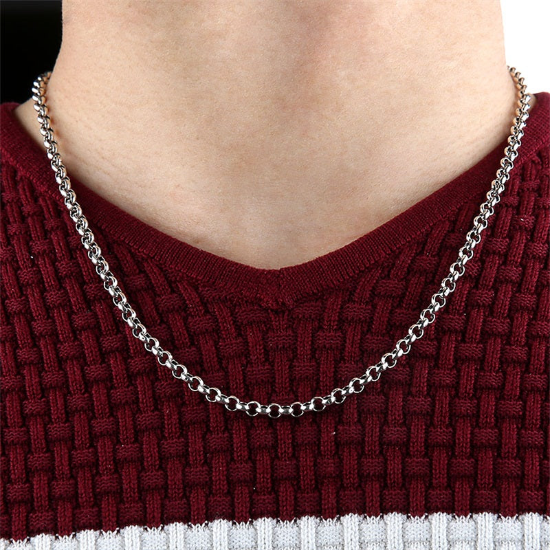 925 Sterling Silver Link Chain Necklace