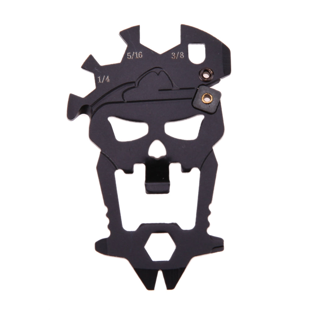 12 in 1 EDC Skull Style Camping Outdoor Multifunction Tools