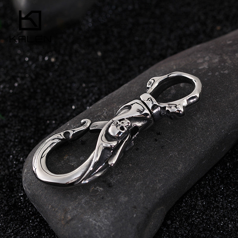 High Quality Stainless Steel Skull Keychains