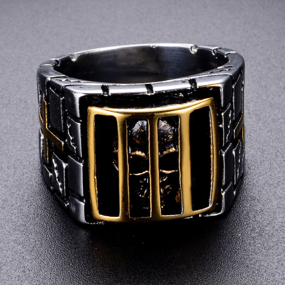 Stainless Steel Dark Soul 3 Vintage Prison Ghost Skull Rings