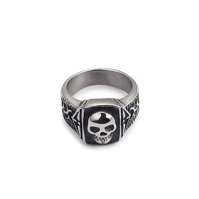 Stainless Steel Punk Gothic Skull Rings