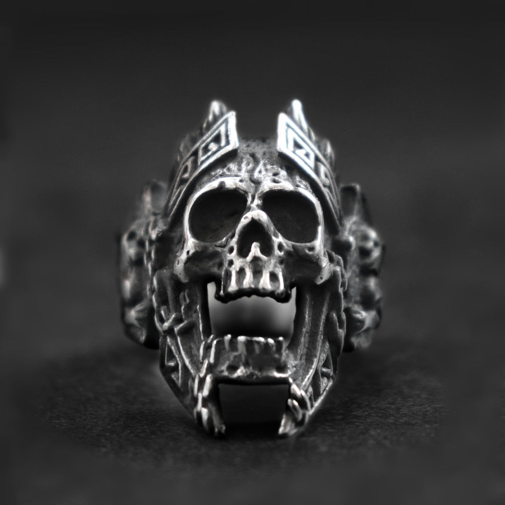 God of War Biker Skull Rings