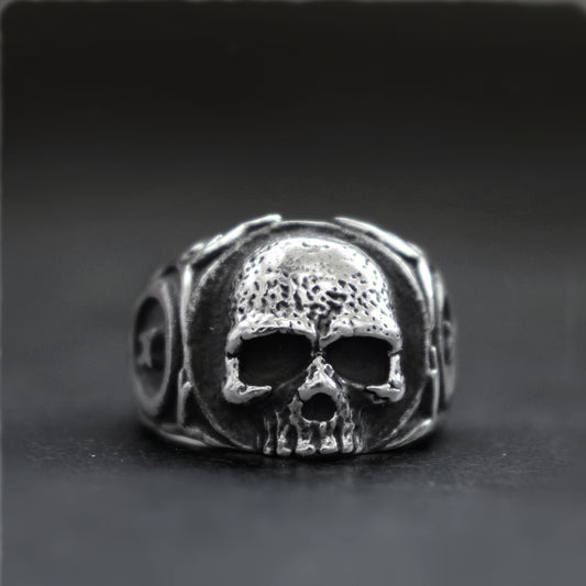 Women Punk Rock Gothic Biker Skull Rings