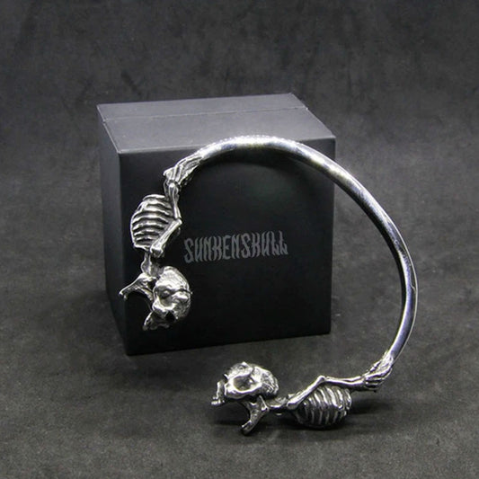 316L Stainless Steel Roaring Skull Bracelet